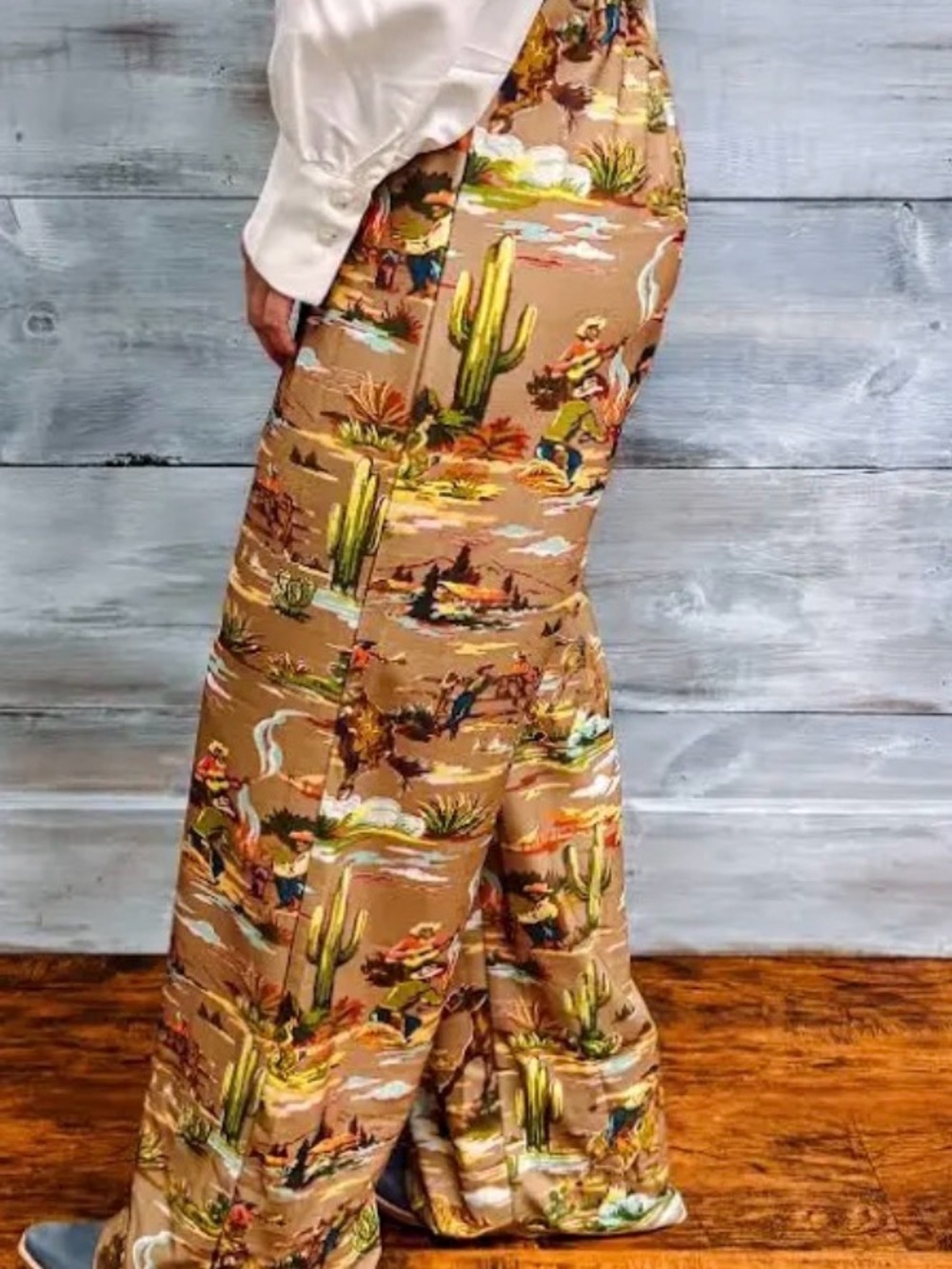 TURQUOISE HAVEN VINTAGE WESTERN TROUSER PANT - Picture 3 of 9